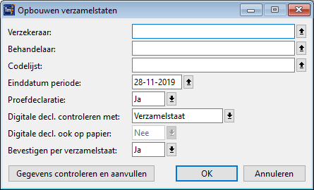 opbouwen verzamelstaten