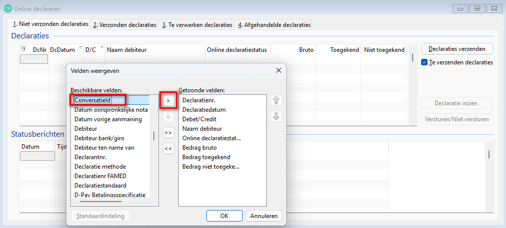 in de indeling kan je zoeken en verplaatsen