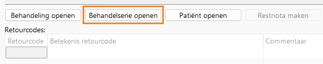 Nieuwe knop 'behandelserie openen'