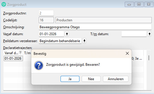 hoe stel je een zorgproduct in