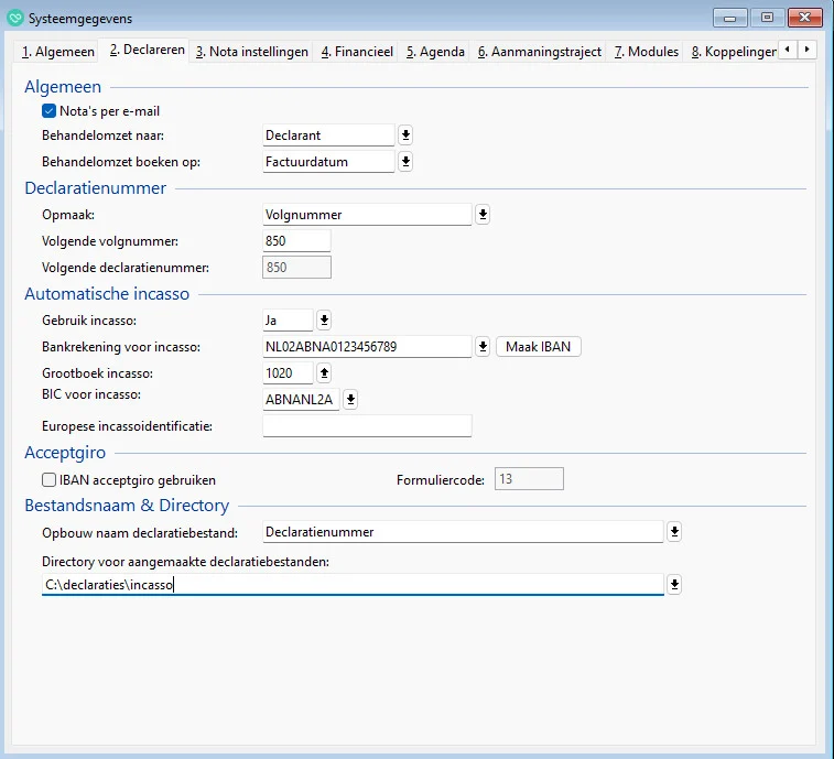 hoe incasso in te stellen