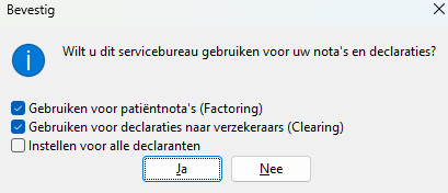 vraag om bij medewerkers in te stellen