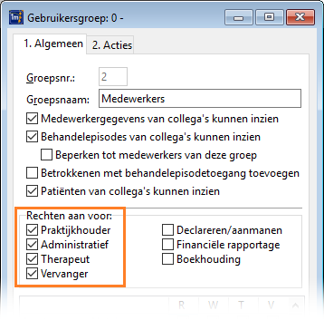 Rechten aan zetten